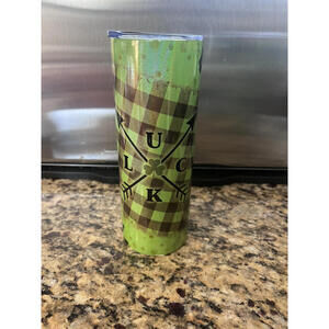 Green Tumbler 20 “luck”